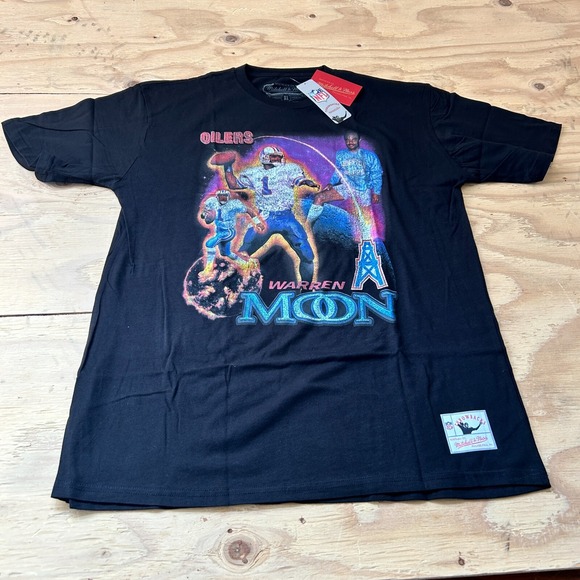 Mitchell & Ness Other - XL - Men's Mitchell and Ness Oilers Titans Warren Moon Short Sleeve T-Shirt NWT